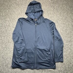 32 Degrees Cool Women's XL Blue Full‑Zip Hoodie Jacket Activewear Lightweight